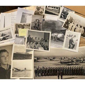 Vintage U.S. Navy Photograph Collection - WWII Era Black & White Military Photos